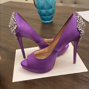 Badgley mischka heels (purple)